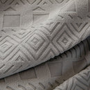 High Stretch Embossed Geometric Slipcover for Couch, Cozy Plush Fleece Couch Cover