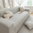 High Stretch Jacquard Sofa Slipcover, Soft Spandex Textured Floral Couch Cover