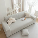 High Stretch Jacquard Sofa Slipcover, Soft Spandex Textured Floral Couch Cover