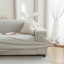 High Stretch Jacquard Sofa Slipcover, Soft Spandex Textured Floral Couch Cover