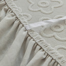 High Stretch Jacquard Sofa Slipcover, Soft Spandex Textured Floral Couch Cover