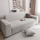 Modern Wavy Jacquard Sofa Slipcover, High Stretch Sofa Cover with 3D Organic Texture