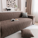 Modern Wavy Jacquard Sofa Slipcover, High Stretch Sofa Cover with 3D Organic Texture