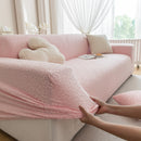 High Stretch Jacquard Sofa Slipcover, Soft Spandex Textured Floral Couch Cover