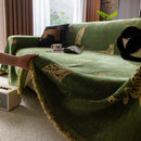 Leopard Sofa Cover Blanket Stylish Furniture Protector Throw for Couches & Loveseats