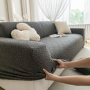 High Stretch Jacquard Sofa Slipcover, Soft Spandex Textured Floral Couch Cover