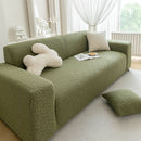 High Stretch Jacquard Sofa Slipcover, Soft Spandex Textured Floral Couch Cover