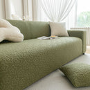 High Stretch Jacquard Sofa Slipcover, Soft Spandex Textured Floral Couch Cover
