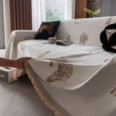 Leopard Sofa Cover Blanket Stylish Furniture Protector Throw for Couches & Loveseats