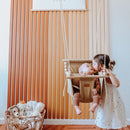 Indoor High Back Baby Swing-Khaki