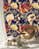 Fashionable Dark Vintage Wallpaper Chic