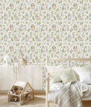 Beige Hares Wallpaper