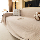 Jacquard Textured Couch Cover Throw, Soft Thick Decorative Slipcover for Couch