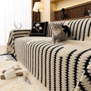 Jacquard Fleece Throw Blanket for Couch Plush Fuzzy Cozy Soft Blankets and Throws for Sofa