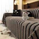 Jacquard Fleece Throw Blanket for Couch Plush Fuzzy Cozy Soft Blankets and Throws for Sofa
