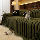 Jacquard Fleece Throw Blanket for Couch Plush Fuzzy Cozy Soft Blankets and Throws for Sofa