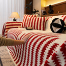 Jacquard Fleece Throw Blanket for Couch Plush Fuzzy Cozy Soft Blankets and Throws for Sofa