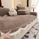 Chenille Sofa Cover Towel – Non-Slip, Washable Pets Couch Protector with Tassels