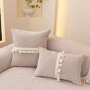 Chenille Sofa Cover Towel – Non-Slip, Washable Pets Couch Protector with Tassels