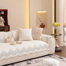 3D Quilted Thick Cotton Sofa Cover Non-Slip Couch Throw for Fabric & Leather Sofas