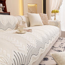 3D Quilted Thick Cotton Sofa Cover Non-Slip Couch Throw for Fabric & Leather Sofas