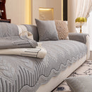 3D Quilted Thick Cotton Sofa Cover Non-Slip Couch Throw for Fabric & Leather Sofas