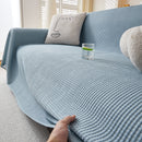 Cooling Comfy Throw Sofa Cover, Textured & Breathable, Multi-Use Decorative Couch Covers for Summer