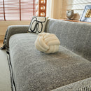 Reversible Herringbone Sofa Cover, 2-in-1 Classic British Throw Blanket for Couch