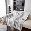 Reversible Chenille Couch Cover Blanket with Tassel Large Boho Futon Cover L Shaped Sectional Cover