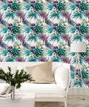 Orchid and Leaves Wallpaper