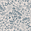 Pink Wallpaper with Wiildflowers