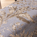 Elegant Botanical Sofa Cover with Pleated Tulle Skirt, Vintage Floral Couch Protector