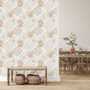 Voguish Pink Abstract Pattern Wallpaper Smart
