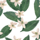 Voguish White Flowers Wallpaper Smart