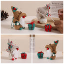 Christmas Gnome with Brown Hat Amigurumi DIY Crochet Kit Wizardi F07N8-M110