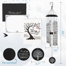 Memorial Serenity Wind Chimes, Thoughtful Gift For Special Occasions or Reflections Amazing Grace Scripture 40”