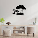 Zebra Tree - Metal Wall Art