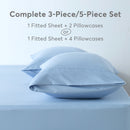 Kasentex Lightweight Sheet Set Twin/Full/Queen/King - Breathable Deep Pocket Bed Sheets with Pillowcases