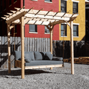 Keystone Amish Co. 4 Foot Franklin Red Cedar Swing Bed, Natural Stain