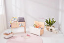 calla Solid Wood Jigsaw Shelf with Removable Legs