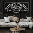 Till Death Do Us Part Skeleton Couple Sign IV