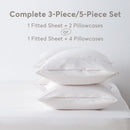 Kasentex Lightweight Sheet Set Twin/Full/Queen/King - Breathable Deep Pocket Bed Sheets with Pillowcases