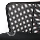MEKNES Black Rattan Swivel Dining Chair