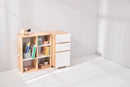 Calla 3 Adjustable Shelf Storage Unit with Hanging Rail