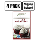 Gluten Free Red Velvet Cupcake Mix | Pack of 4 | 16 oz | Shipping Included | Heartland Gourmet | 2022