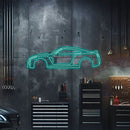 Skyline GT-R R35 Metal Neon Car Wall Art - MTN0037