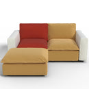 Ainfox L shaped Module Sofa 2 Seat And 1 Ottoman For Living Room,Vila,Apartment