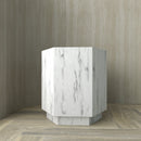 Italian Carrara Side Table
