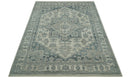 Gray And Beige Turkish Design Hand Knotted Custom Made Wool And Linen Rug