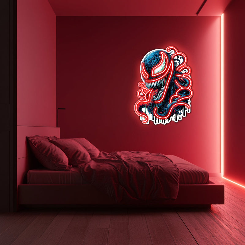 UV Printed Venom Neon Wall Art- LV0055